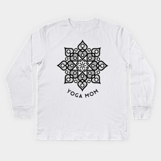 Yoga Mom Kids Long Sleeve T-Shirt